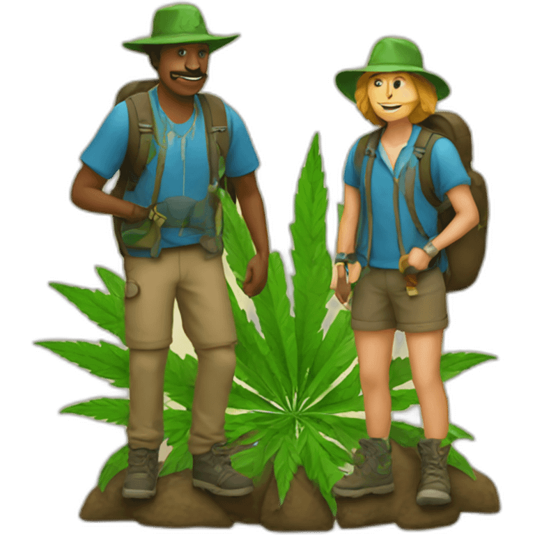 weed hikers club emoji