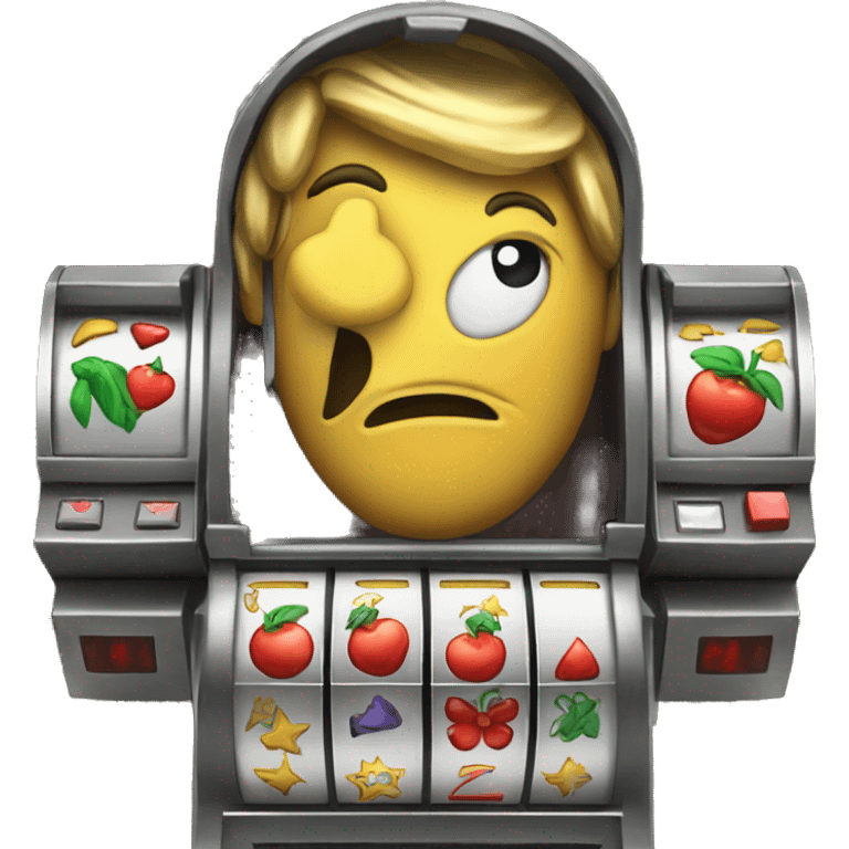 a slot machine lucky seven emoji