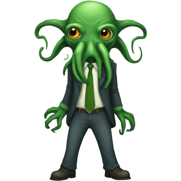 Cthulhu with pants emoji