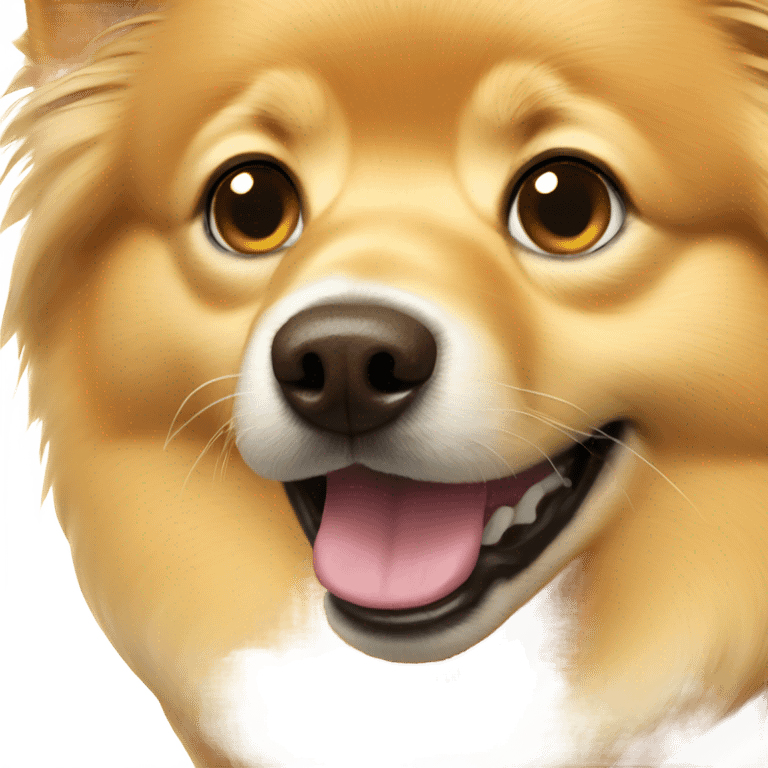 golden spitz dog emoji