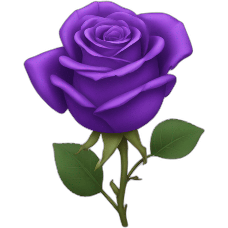 Purple Rose emoji