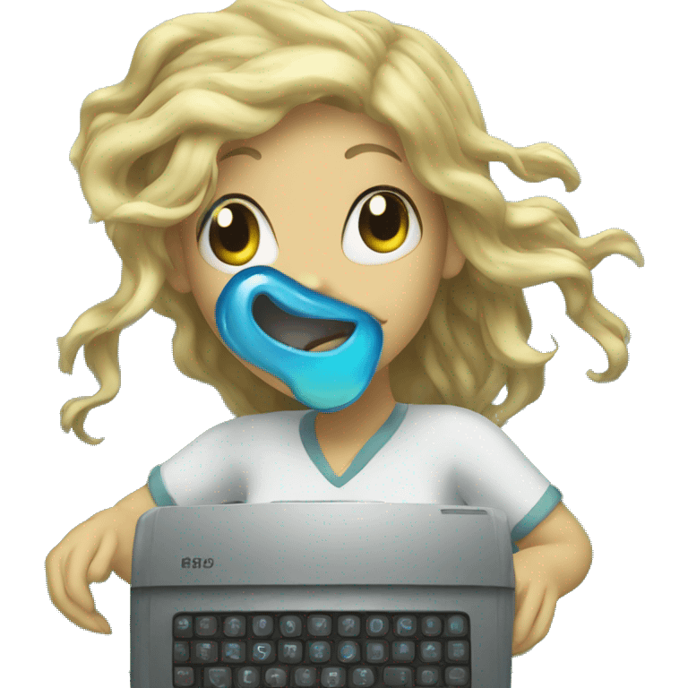 computer abd mermaid emoji