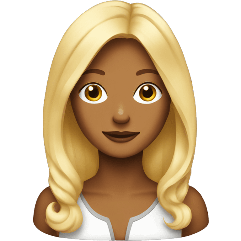 Blond woman and cavalier dog  emoji