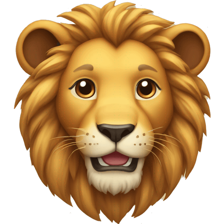 cute lion emoji