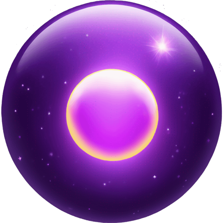 Purple magical orb sphere emoji