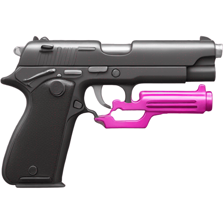 Pink gun emoji emoji