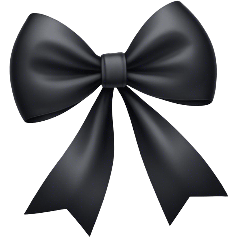 Black bow emoji