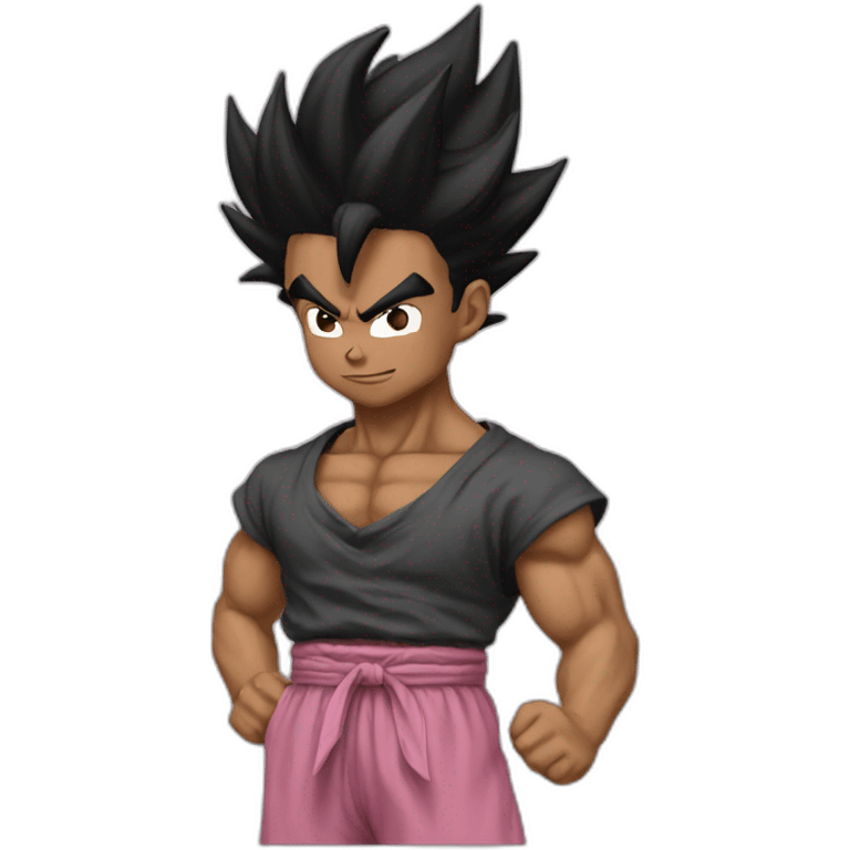 Black-goku-rose emoji