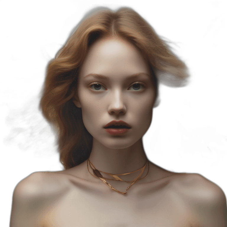 Angela Olszewska, david bellemere, Bare belly, Wings, Choker, Bathed in shadows, FOV 90 degrees, short lighting, L USM, Cold Colors, gilded technique, extremely hyper aesthetic, absurdres emoji