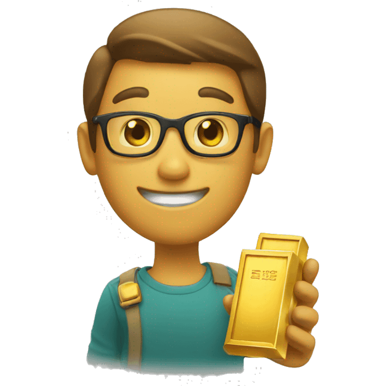 holding gold bar emoji