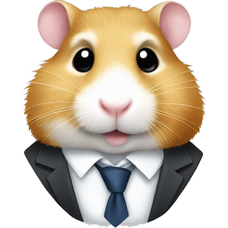 Hamster in suit with tie  emoji