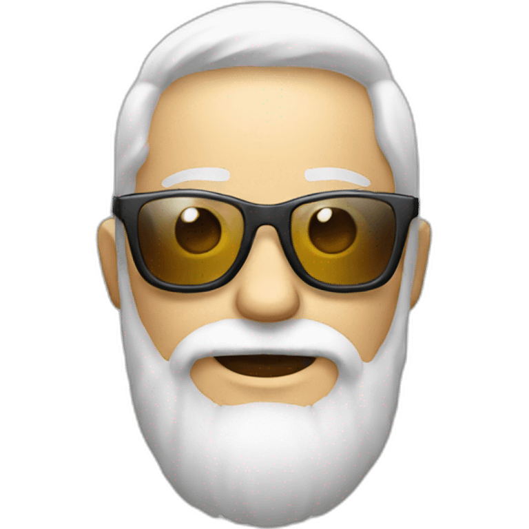 Wildlife photographer whith White beard and glasses emoji