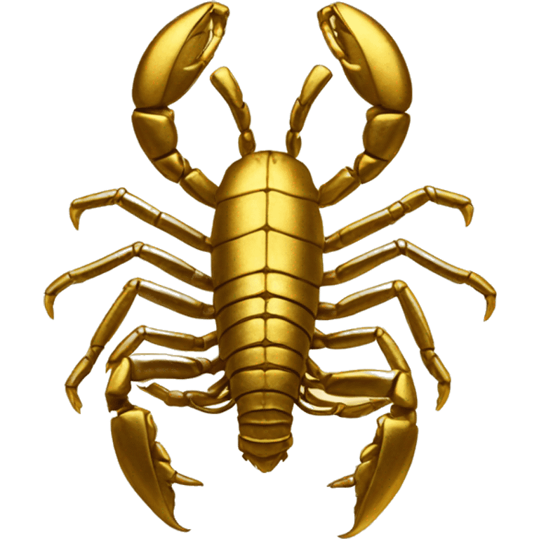 Scorpion made out of gold  emoji