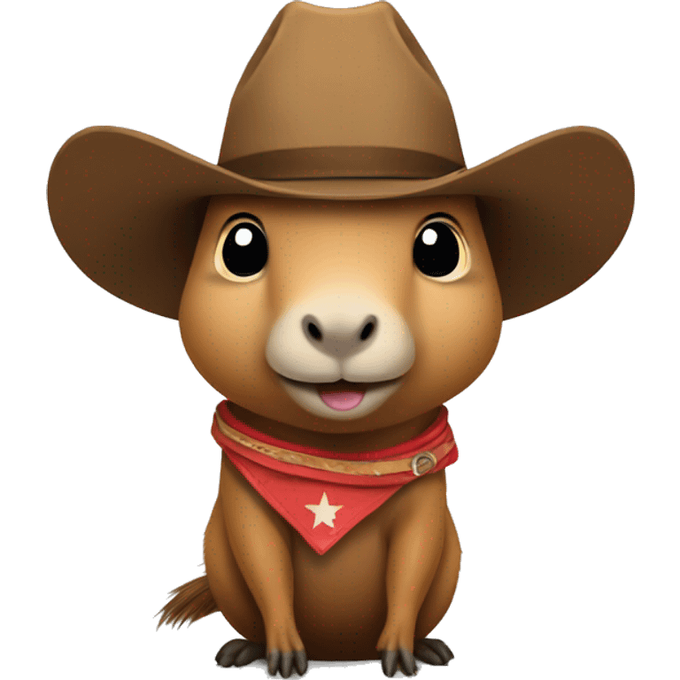 capybara dressed as a cowboy emoji