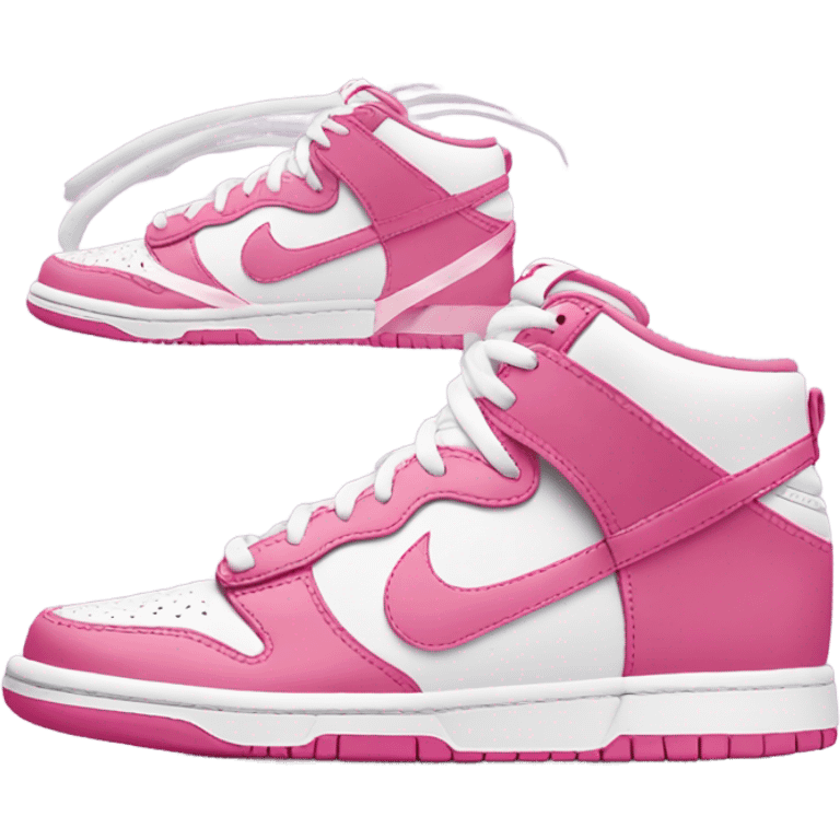 Pink Nike dunks emoji