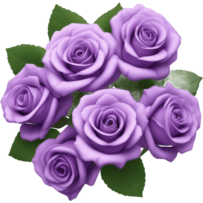 purple rose bouquet  emoji