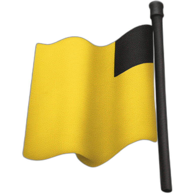 Drapeaux jaune et noir emoji