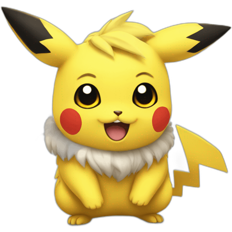 Pikatchu with storm emoji