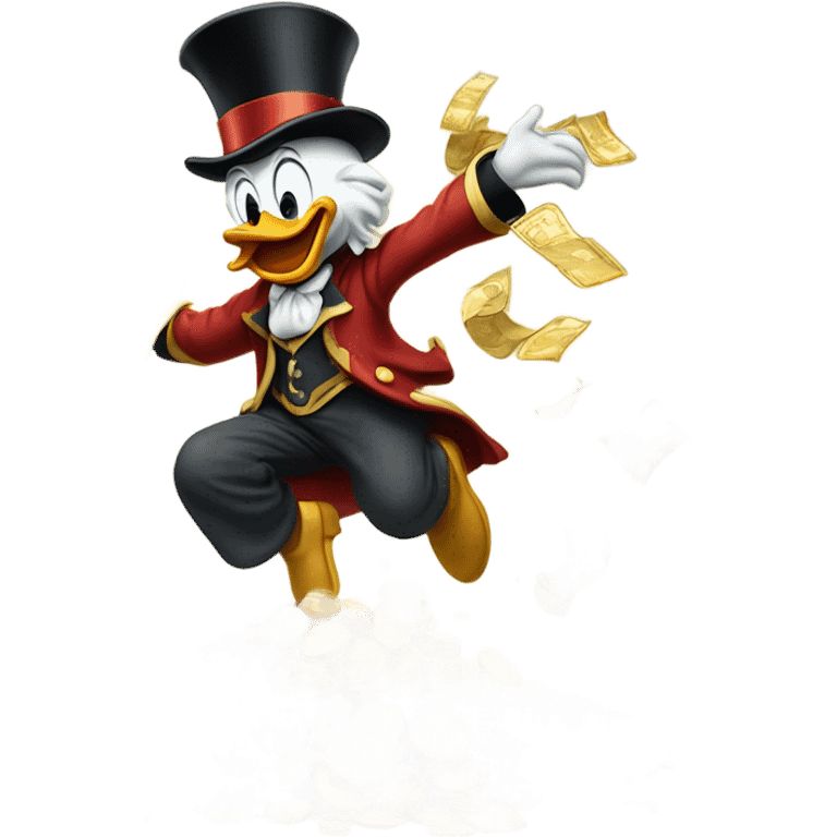 Scrooge McDuck money emoji