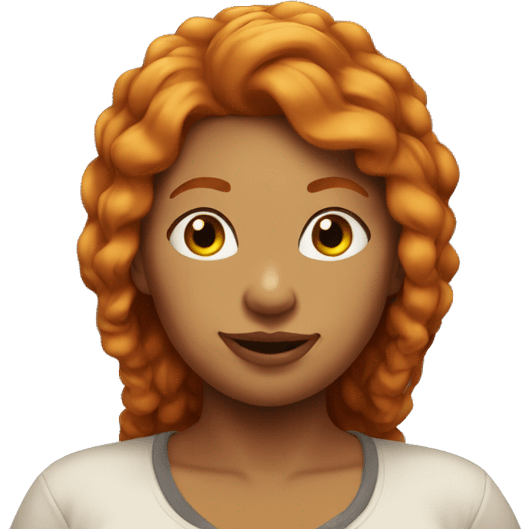 Thicc ginger woman sfw emoji