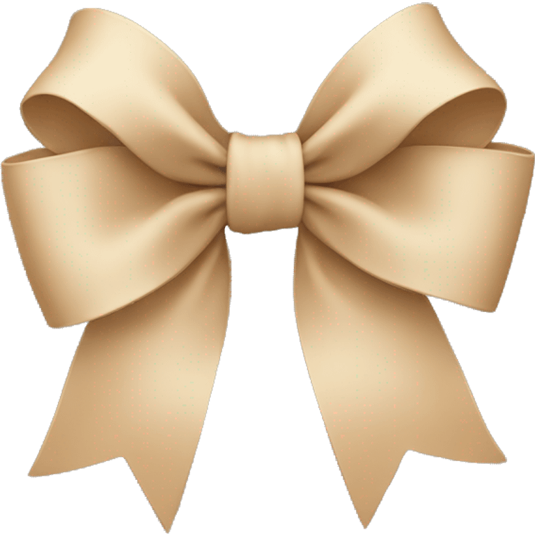 beige bow emoji