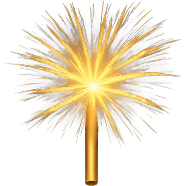 Golden firework emoji