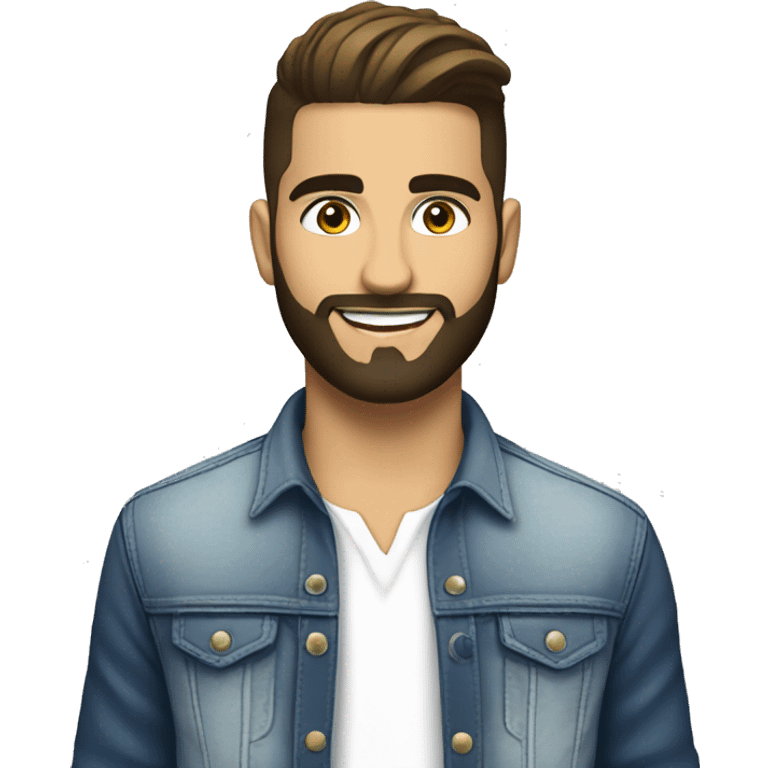 kendji en blouse blanche emoji