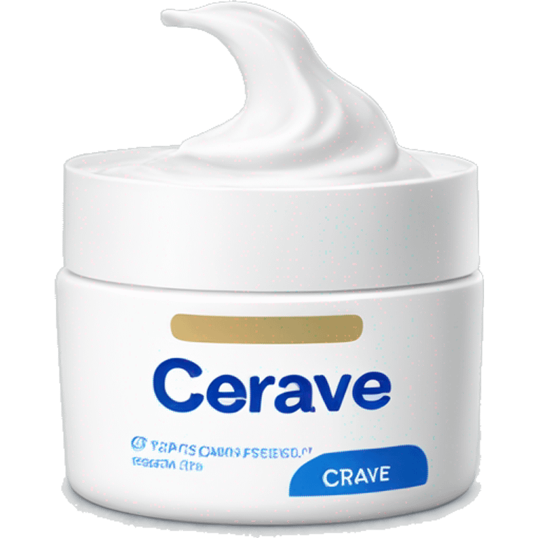 eye cream bottle with label cerave style  emoji