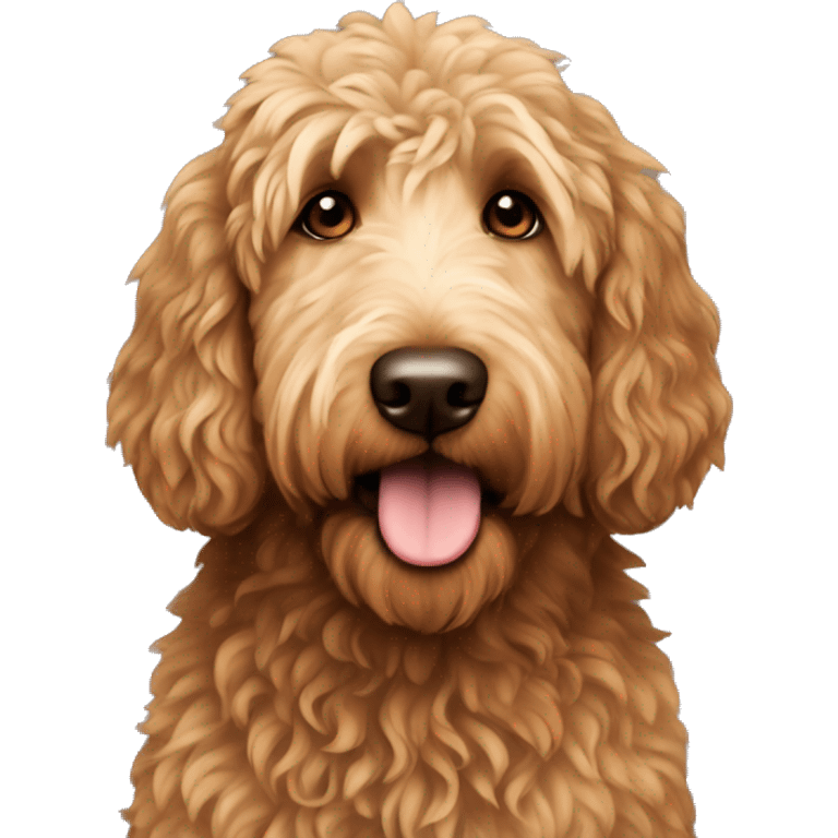 brown golden doodle emoji