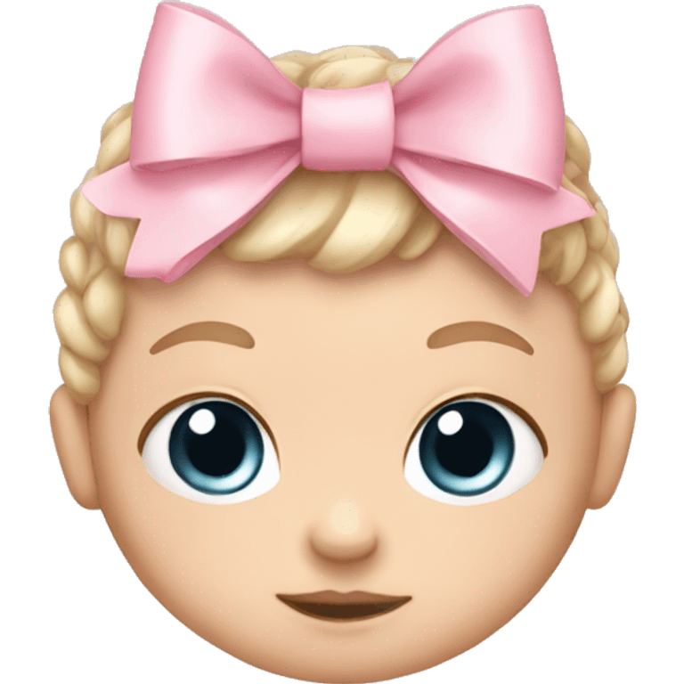 Baby pink bow  emoji