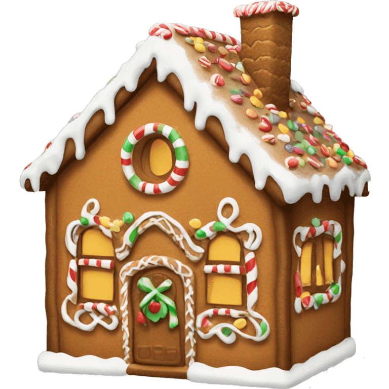 gingerbread house emoji