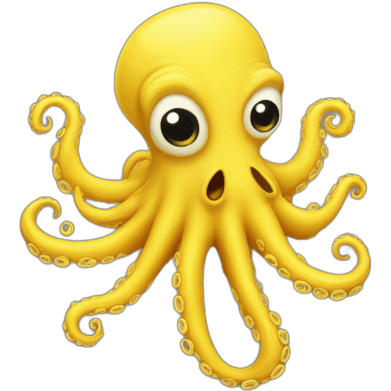 crazy yellow octopus emoji