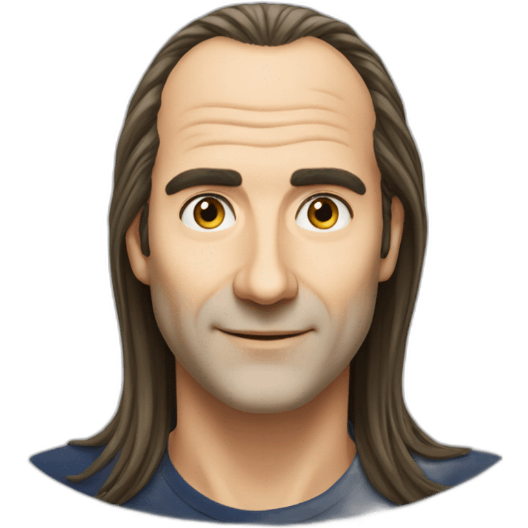 Xavier Niel from Free face big nose balding long hair emoji