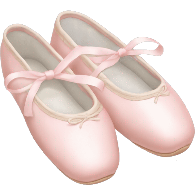 Pale pink ballet shoes emoji