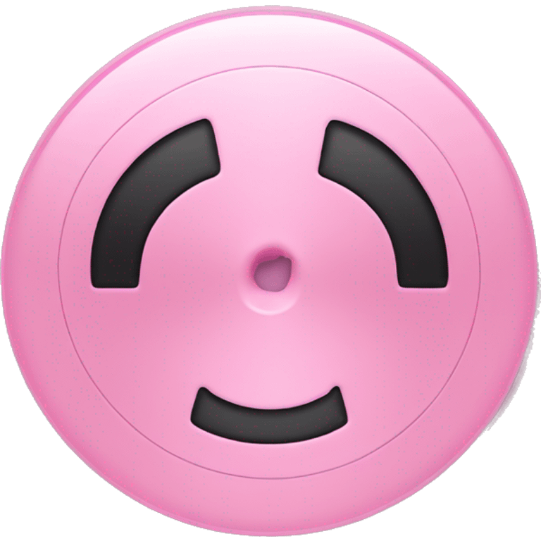 clean, pink music disk emoji