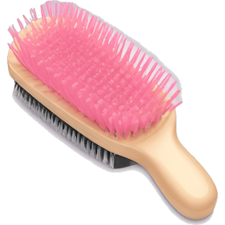 Light pink hairbrush emoji