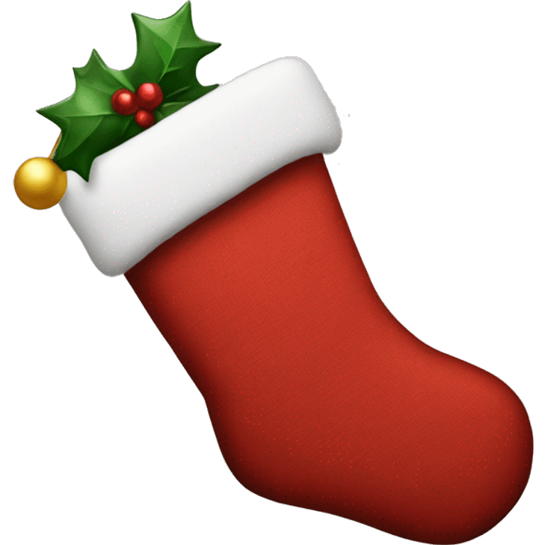 Christmas stocking emoji