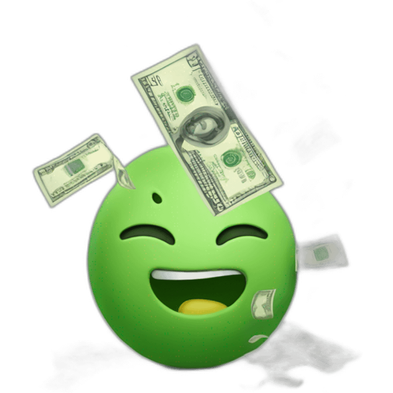 money dropping emoji