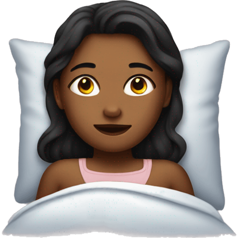 Girl in bed emoji