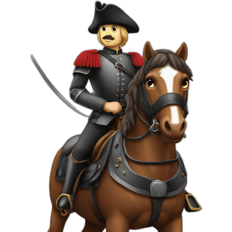 Cavalière sur cheval emoji