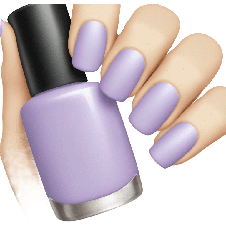 light purple nail color emoji