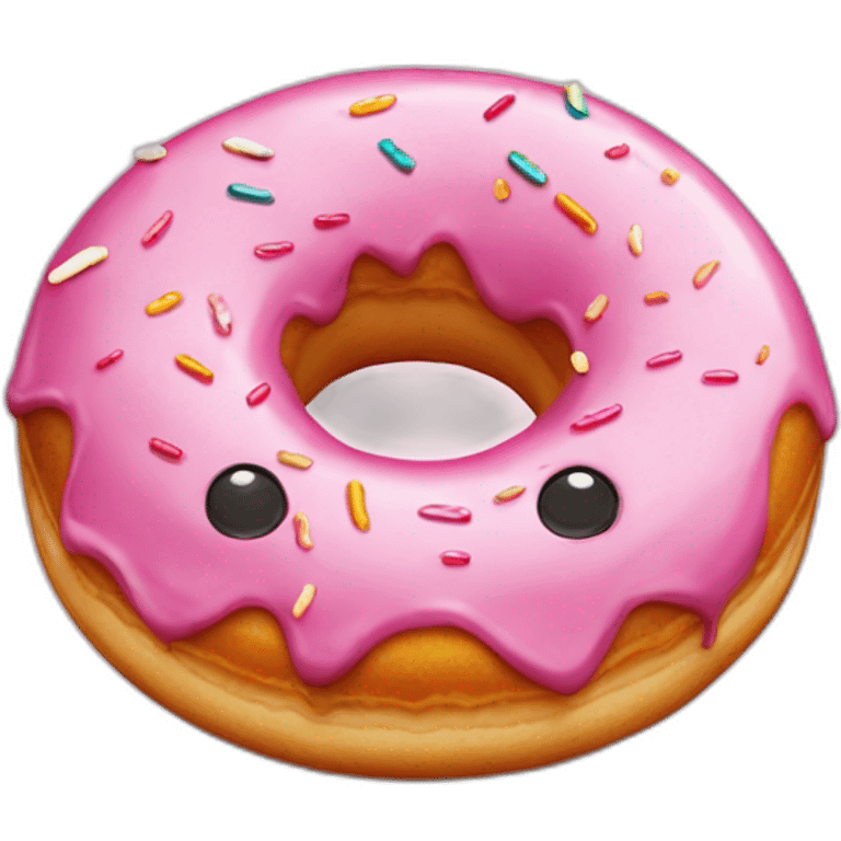 One Donut sucrée au sucre emoji