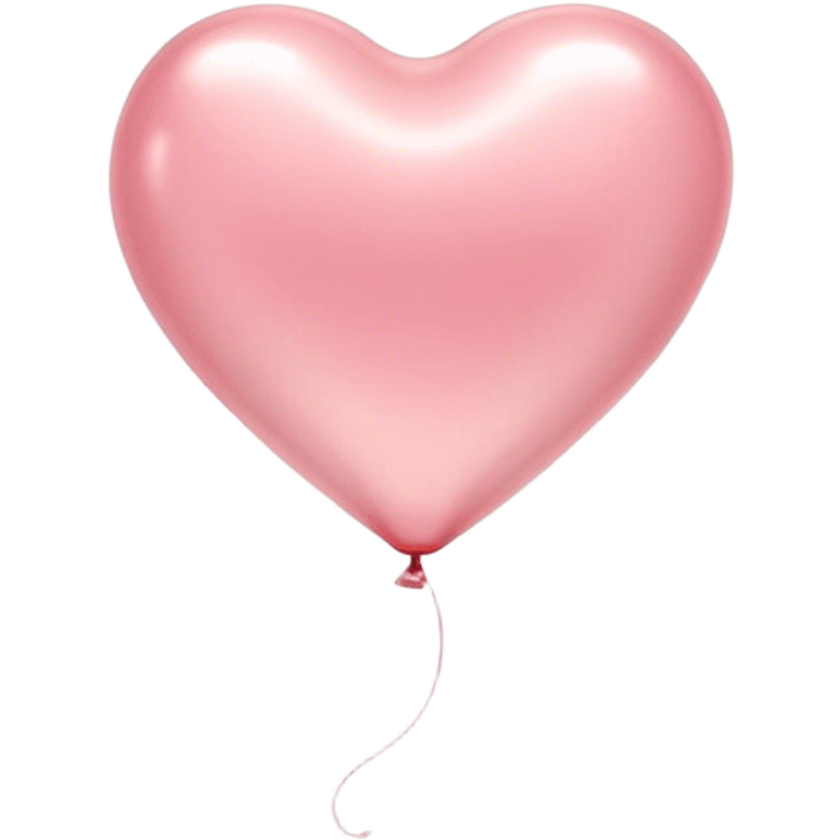 Cinematic tiny floating heart balloon, glossy and round, warm pink hues, slightly transparent with a soft glow, delicate string gently swaying, dreamy and adorable. emoji