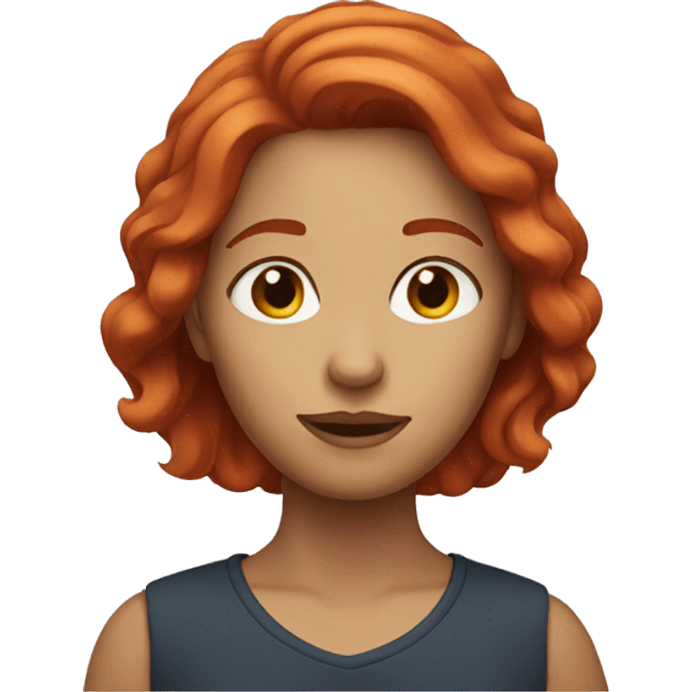 Red haired woman emoji