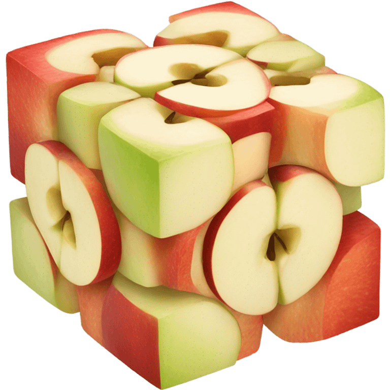 Apple cube emoji