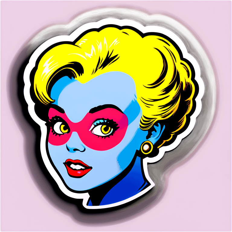 Pop art emoji