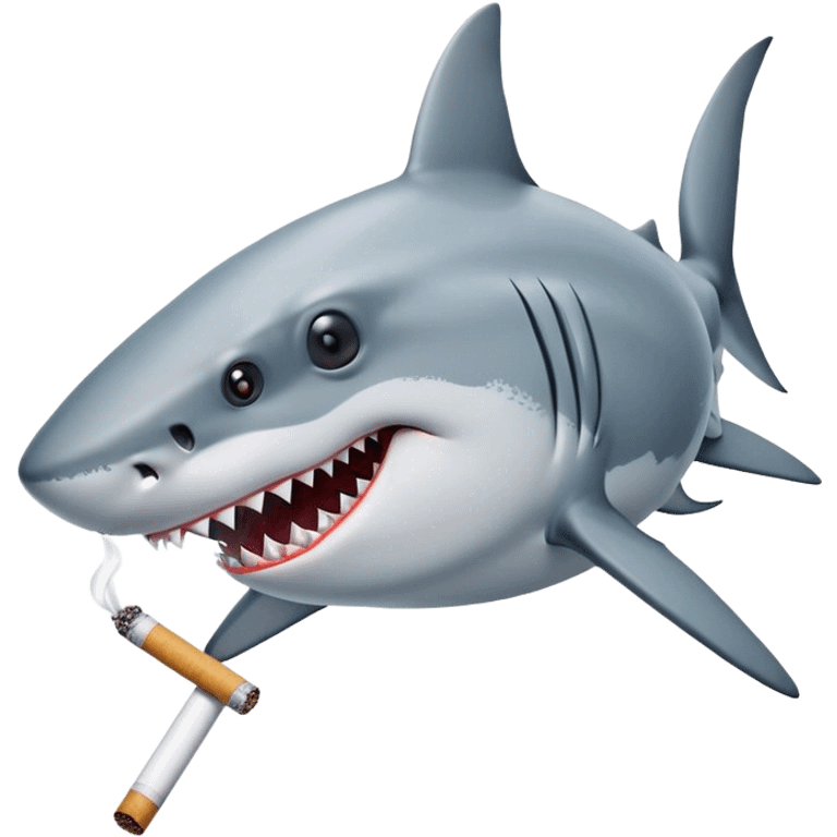 Shark have cigaret emoji