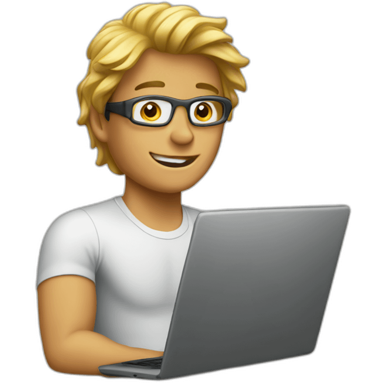 surfer-boy-with-laptop emoji