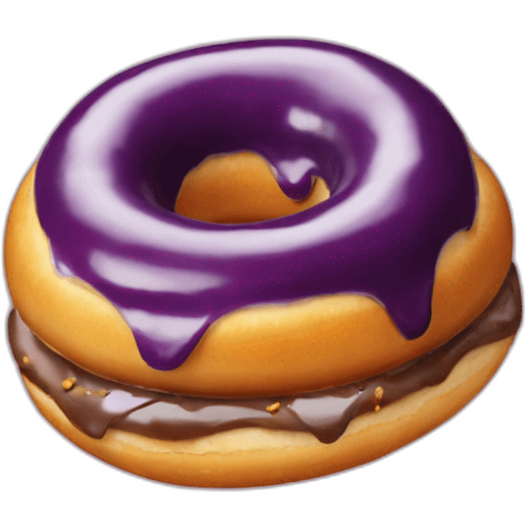 Aubergine dans donuts emoji