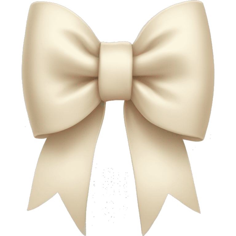 Cream bow emoji